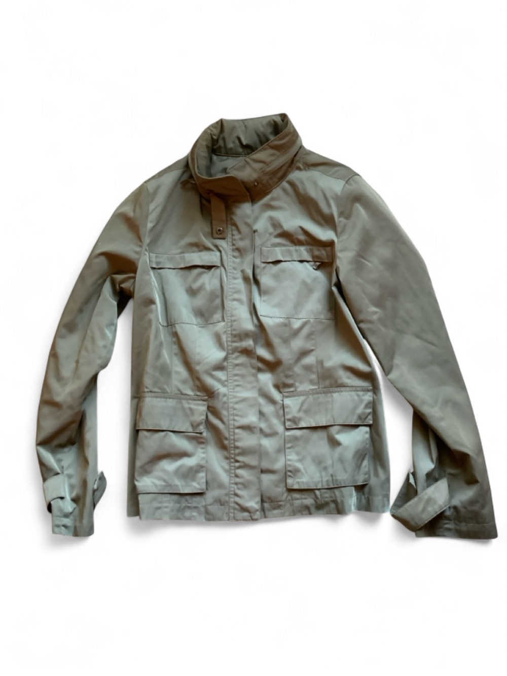 Talbots Utility Hooded Jacket in Olive Women's 12